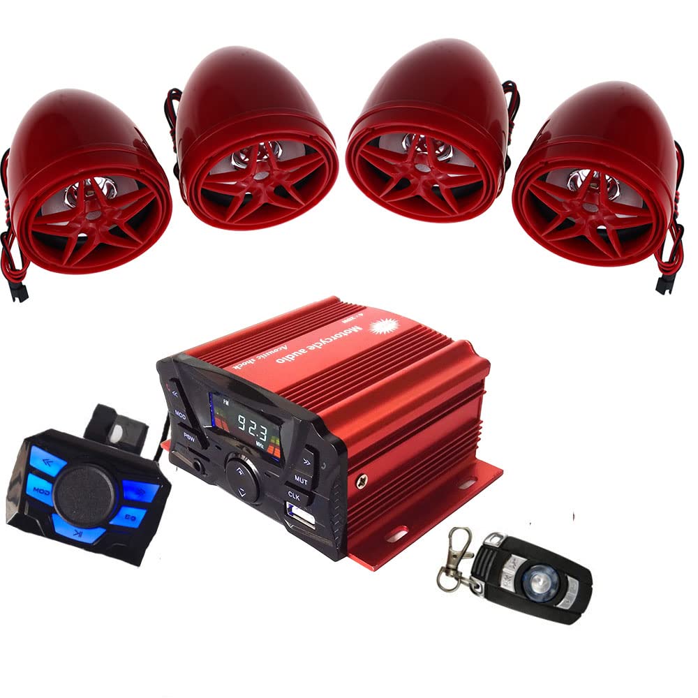 Amazon.com: XYC 12V Motorcycle Waterproof FM USB 4 Channel 3 Inch